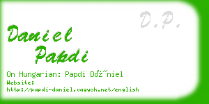 daniel papdi business card